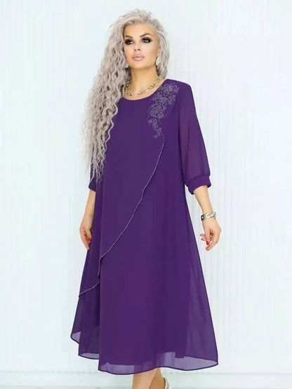 👗💥【S-5XL】Rochie nouă la modă, design clasic, elegantă și simplă