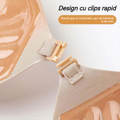 🤝💃🔥Cumpărați 1 obțineți 1 gratuit🔥Sutien invizibil cu cupă Palm, sutien push-up îngroșat de 3 cm, sutien de lenjerie invizibil pentru rochie de mireasă【Potrivit pentru greutatea 40-110 kg】