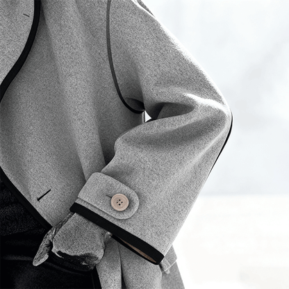 🥰【S-5XL】Nuevo abrigo de peluche multicolor de otoño-invierno, con gorro, cuello amplio y cuello Peter Pan