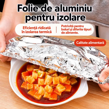 💥💥【100 de bucăți】149 RON ⏰ Huse termoizolante din folie de aluminiu