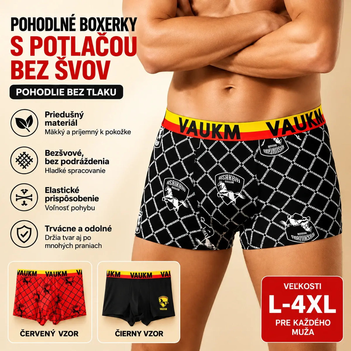 【Set de 3 piese la 139 RON】🚹✅🔥 Lenjerie intimă pentru bărbați din material „ice silk” respirabil – fără cusături, confortabilă, disponibilă în mărimi mari, cu imprimeu modern.