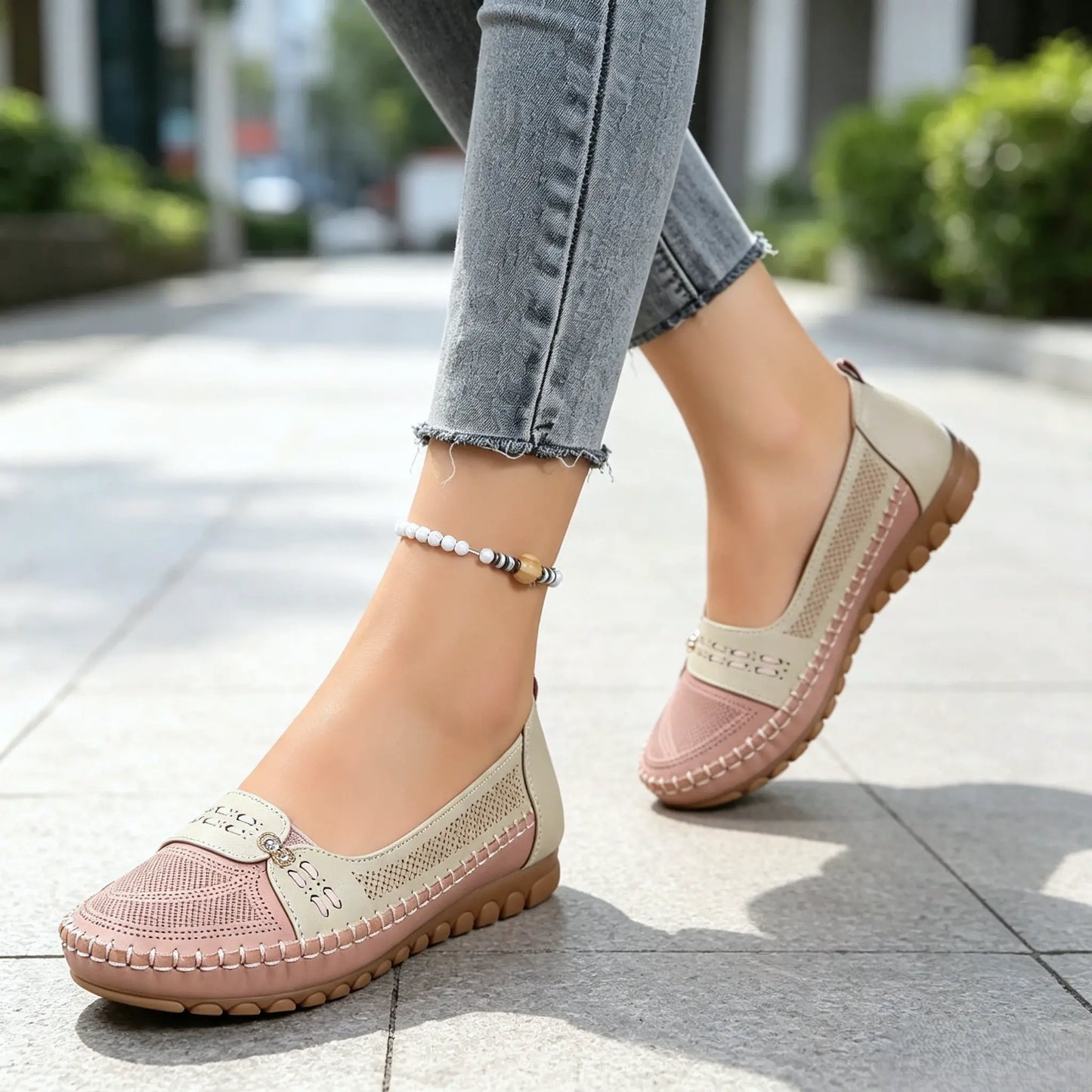 👠 Confort suprem și lejeritate toată ziua! Mocasini de damă cu talpă moale și perforații respirabile (Mărimi disponibile: 36-43)! ✨