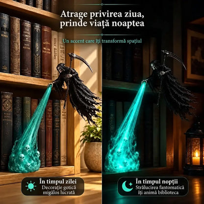 🎃🔥 Decorațiune luminoasă LED 3D în formă de înger | Decorațiune fantastică luminoasă pentru raft