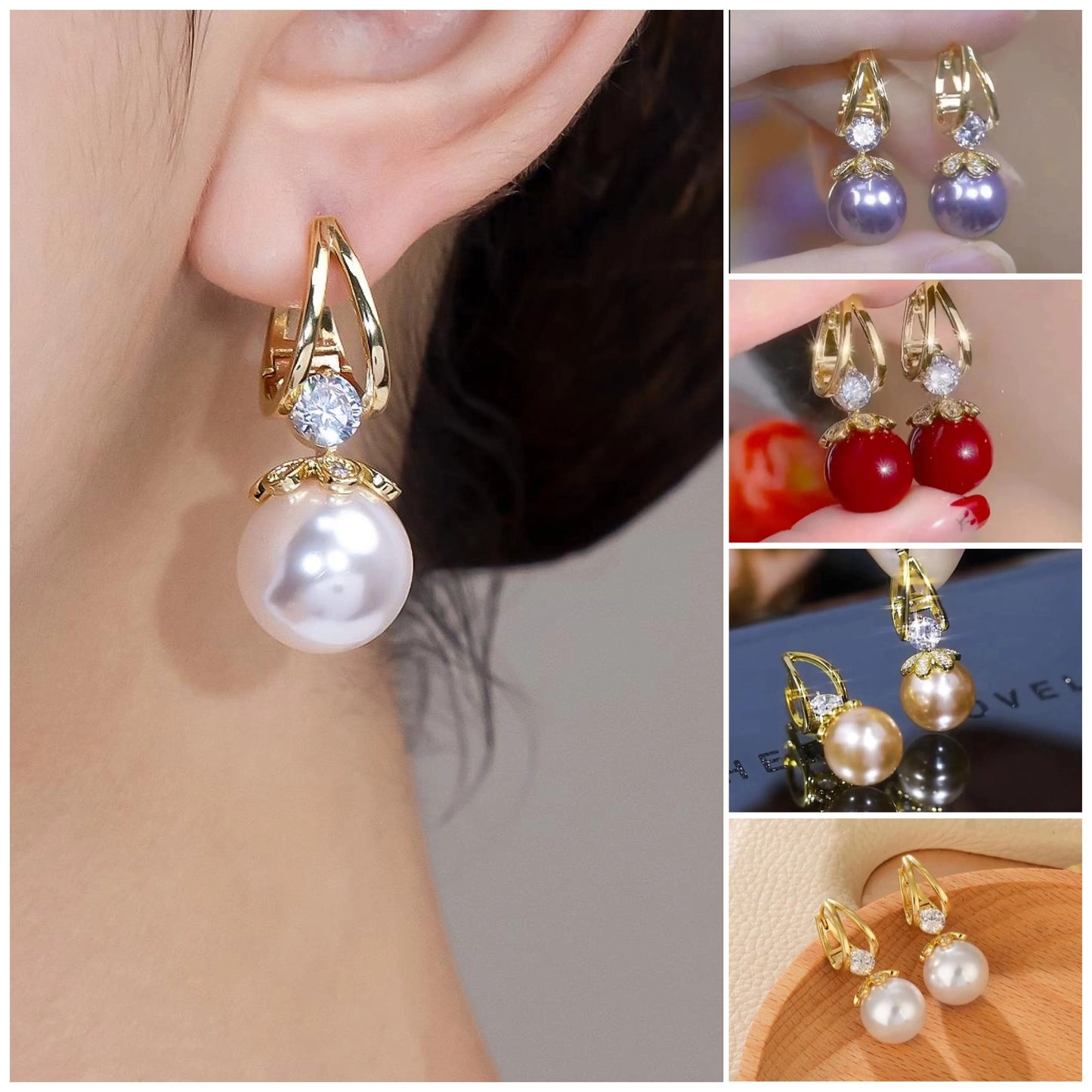 💋【50%OFF】 Pendientes de plata con perlas de lujo francés de nuevo estilo 2026