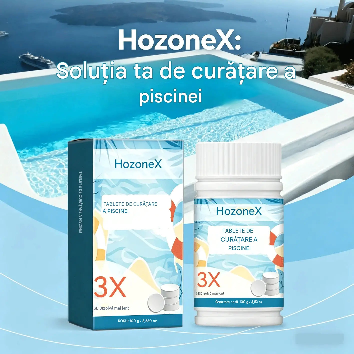🔥【Cumperi 1, primești 1 gratis】🏊‍♀️💧Tablete de curățare pentru piscine, pentru o apă limpede și transparentă