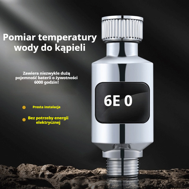 🔥Kup 1, a drugi otrzymasz gratis!🔥🚿Wodoodporny termometr prysznicowy z wyświetlaczem LED (°C)🌡️