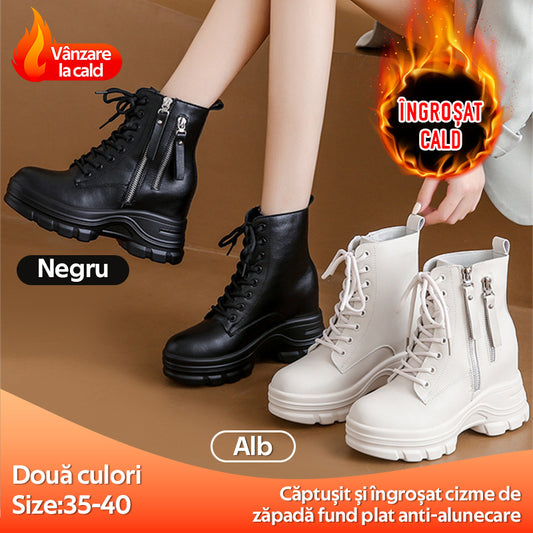 【35-40】Căptușit și îngroșat cizme de zăpadă fund plat anti-alunecare-3855512