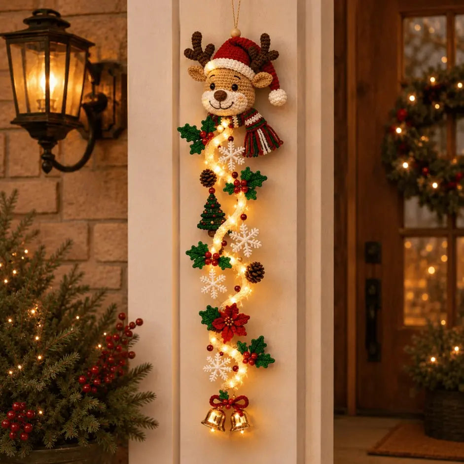 🎄🎃 Ultima zi! 🎅 Profită de o reducere de 49% la decorațiunile luminoase de Crăciun pentru ușă!