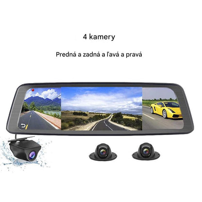 HD auto kamera so širokouhlým displejom💻 4K ultra HD📲 Prepojenie s mobilnou aplikáciou, ovládanie hlasom🎙 Predné a zadné nahrávanie