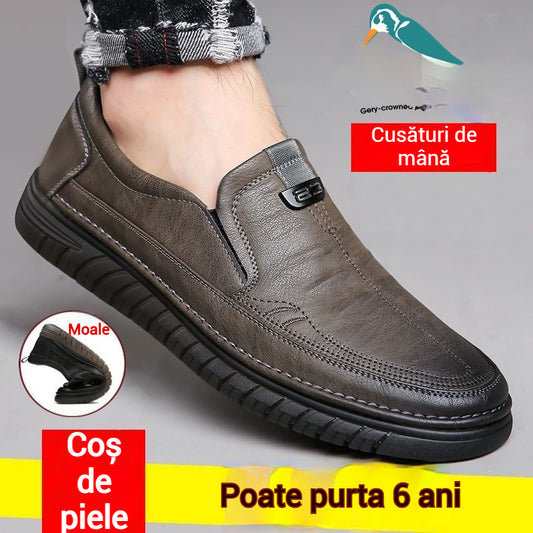 🔥Ofertă limitată【39-44】👞Pantofi bărbătești din piele moale – Confort total pentru bărbații maturi