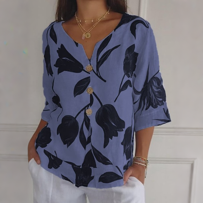 ✨✨Tricou pentru femei din bumbac imprimat, material natural, respirabil și confortabil