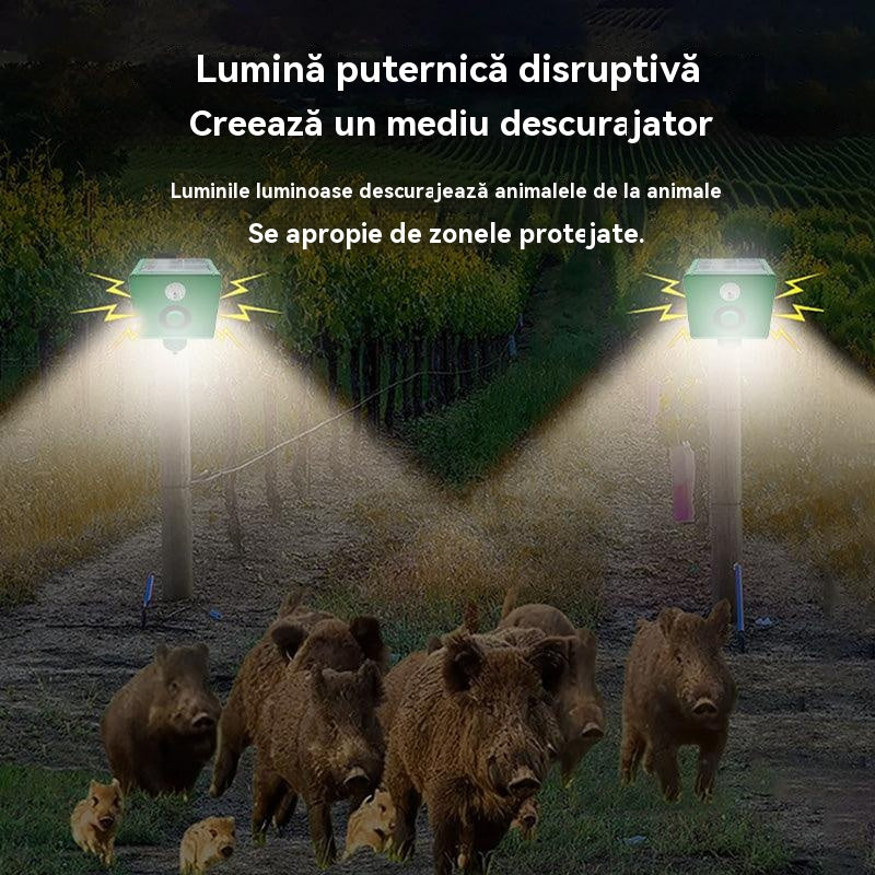 【🔥Kup 1, a 1 dostaniesz gratis】🔥Wysokowydajny odstraszacz zwierząt zasilany energią słoneczną do użytku na zewnątrz z czerwoną i niebieską diodą LED na podczerwień 