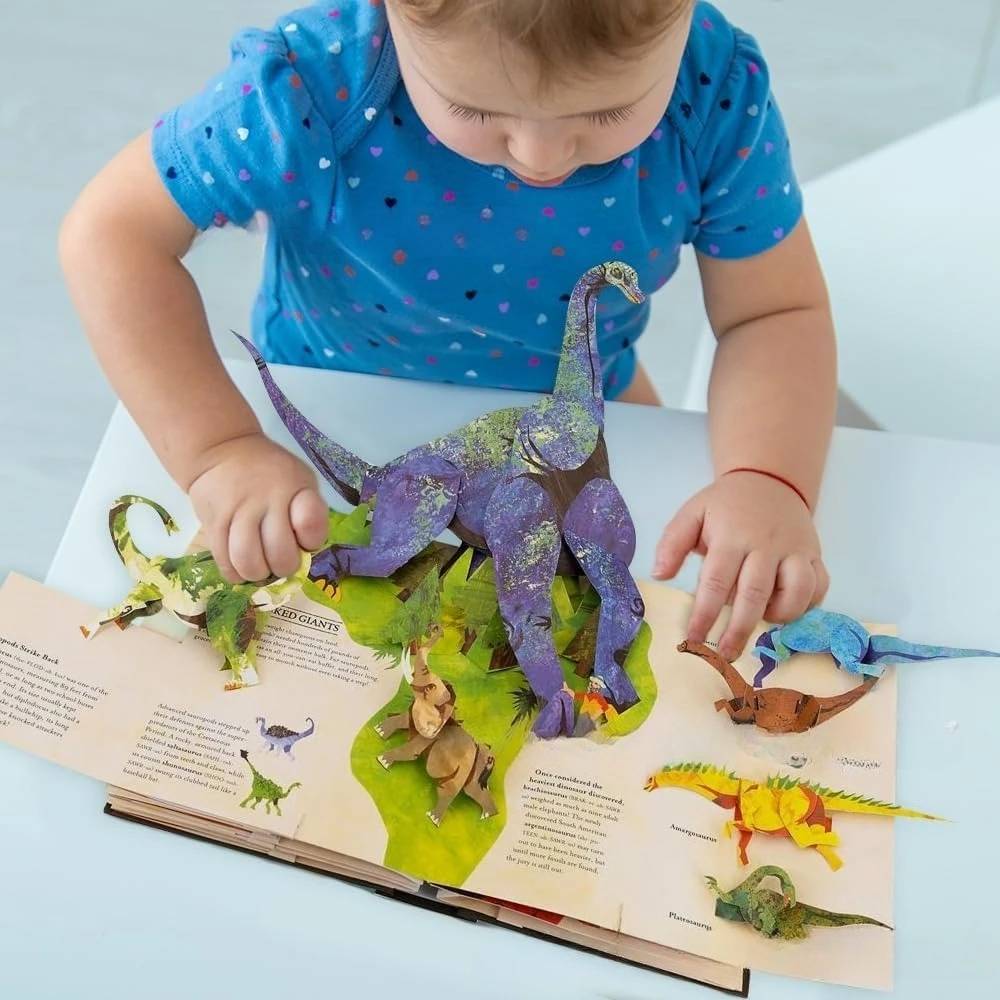 【Kup 1, otrzymaj 1 gratis】📕 3DEnclopediaPrehistoriaDinozauryKsiążka-rozkładanka Encyklopedia dinozaurów