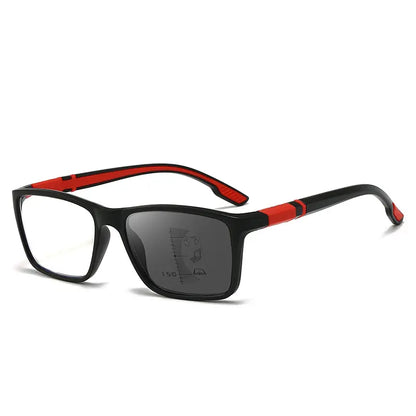 Ochelari multifocali de citit, model nou, în stil sport – lentile fotocromatice, design antialunecare, concepuți pentru persoanele în vârstă, potriviți pentru vederea de aproape și de la distanță