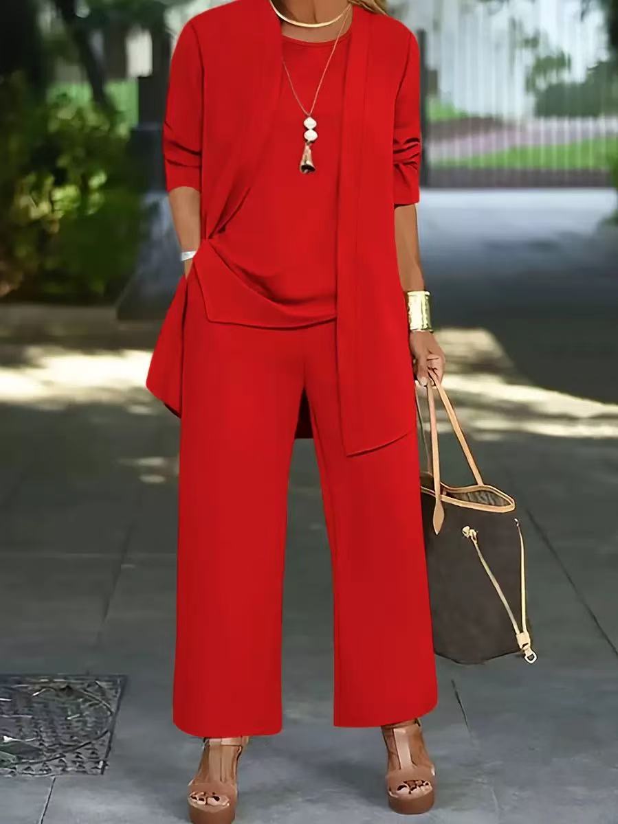 🧥【S-8XL】Set elegant de trei piese pentru femei, croială lejeră🍂