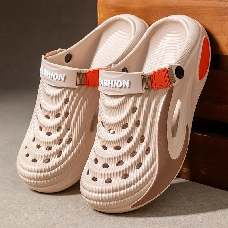 👟 Ofertă specială cu 50% reducere 🌬️ Sandale multifuncționale pentru bărbați, cu talpă EVA îngroșată – antiderapante, ultraușoare și respirabile, ideale pentru plajă, sport și purtare zilnică 🏃‍♂️