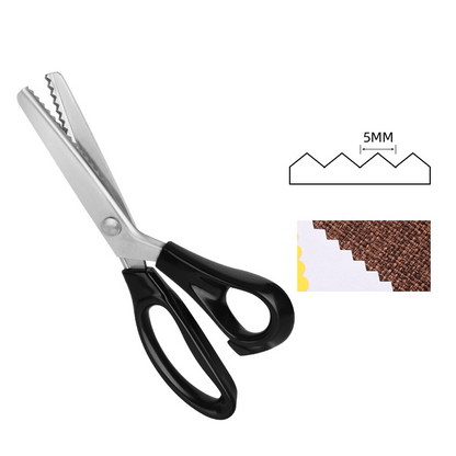 🔥✂️ Foarfecă zimțată pentru țesături, disponibilă în 5 dimensiuni