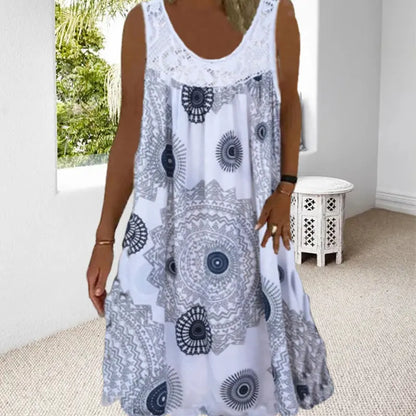 💋👗【40-120 kg】Rochie fără mâneci, fără bretele, potrivire largi, mărimi mari disponibile