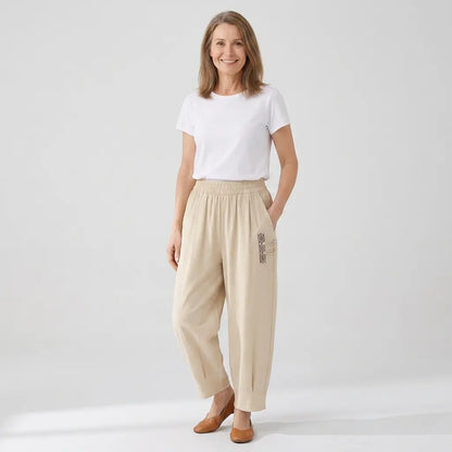 👖🔥【M–4XL】Pantaloni de vară ușori și vaporoși din bumbac-in - pantaloni moderni, casual, până la gleznă