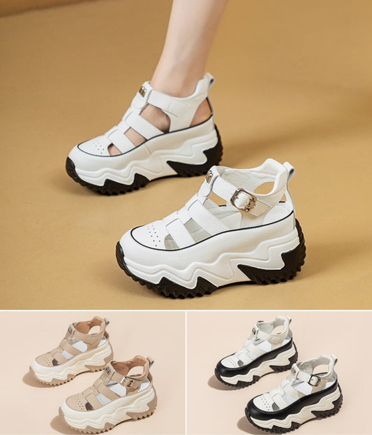 【🔥Produs nou bestseller】Sandale romane de vară 2025, cu talpă groasă și respirabile