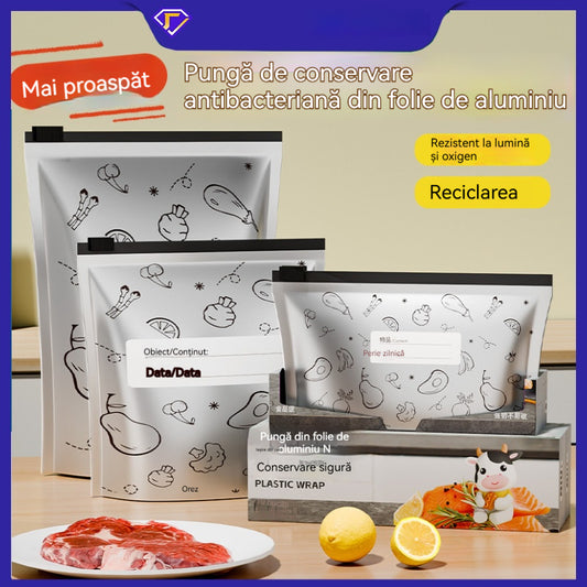 🔥🔥Celkem 30 antibakteriálních hliníkových sáčků, super snadno použitelných, pro zachování čerstvosti. 