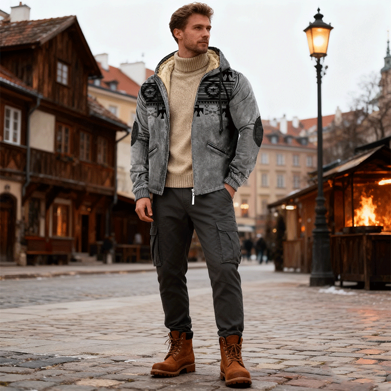 Limitowana oferta 50% zniżki 【S-5XL】 Kolekcja jesienno-zimowa 2025 – męska modna kurtka wysokiej jakości, lekka, ocieplana i grubsza