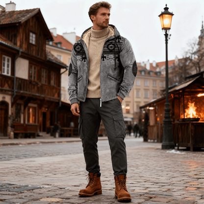 Limitowana oferta 50% zniżki 【S-5XL】 Kolekcja jesienno-zimowa 2025 – męska modna kurtka wysokiej jakości, lekka, ocieplana i grubsza