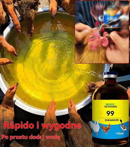 【Kup 1, otrzymaj 3 gratis】💊🐓🦆🕊️ Leczenie ptasiej grypy, braku apetytu, biegunki i kaszlu u drobiu, w tym kur, kaczek i gęsi. Każda butelka 100 ml