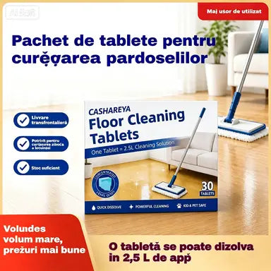 💦🏡【3 pachete, 90 de tablete în total】Șervețele umede solubile în apă pentru curățarea podelelor