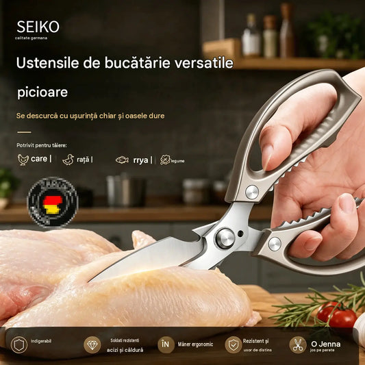 🔥Nouă versiune îmbunătățită🍖 Foarfecă de bucătărie multifuncțională și performantă ✂️👨‍🍳