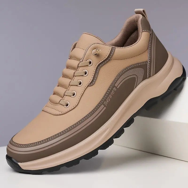 【⚡Reducere de 50% pentru o perioadă limitată】🔥[39-45]Pantofi sport din piele rezistentă la apă și murdărie, cu talpă moale pentru confort maxim