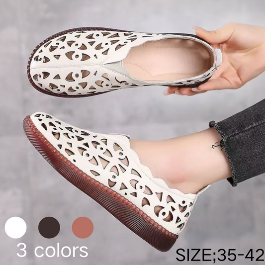 👡Ofertă limitată🔥【35-42】Pantofi de damă retro, respirabili, cu vârf rotund