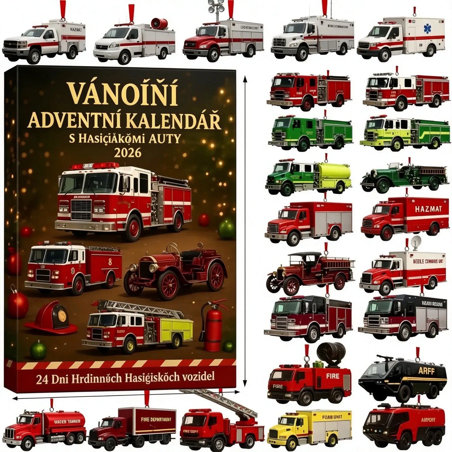 【1 cutie cu 24 de bucăți】Doar 139 RON 🎁🎁 Mai multe decorațiuni și cadouri de Crăciun pentru 2026