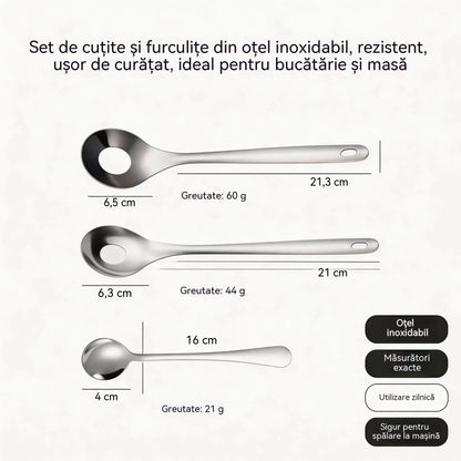 🍖【3 piese】Formă pentru chiftele din oțel inoxidabil 304 — Potrivită pentru prepararea chiftelelor din carne sau pește; o alegere ideală pentru gătitul acasă. 🥄