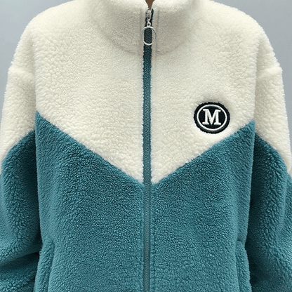 🔥 Половина цена - хванете сега -- 【Размери M-4XL】🐏 Зимен поларен памучен яке, убогено дебело материя от агнешка вълна и памуч