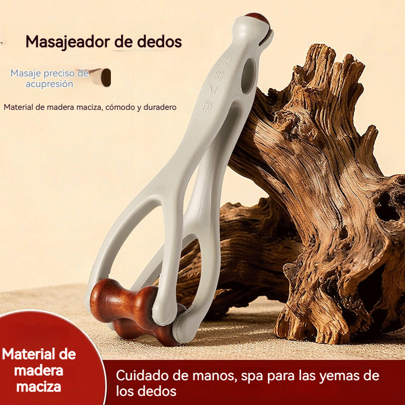 🌿 Masajeador de dedos de madera maciza: los rodillos de madera natural ayudan a desbloquear los meridianos de las articulaciones y a aliviar la fatiga de las manos. 🌿