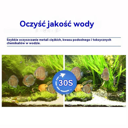 【Kup 1, a 1 dostaniesz gratis】💦🐟Tabletki oczyszczające polimery ｜Szybko usuwają chlor i stabilizują wodę ｜Podmiana wody w akwarium bez osadzania się wody