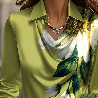 🔥🍁【Νέο Φθινόπωρο】【S-3XL】🌷Νέο απλό και κομψό γυναικείο πουκάμισο