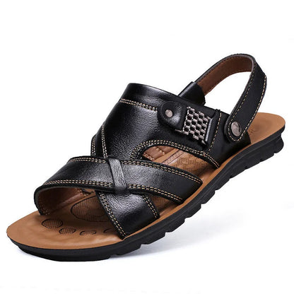 🔥💥【38-48】2026 Sandale casual din piele, la modă nouă, pentru bărbați