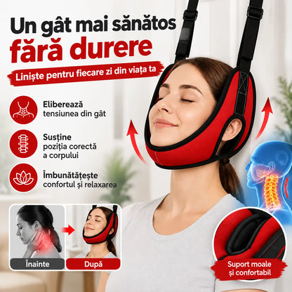 💥【Ultima zi: reducere de 50%】Dispozitiv de tracțiune cervicală cu prindere pe ușă – pentru întinderea gâtului și ameliorarea durerilor cervicale