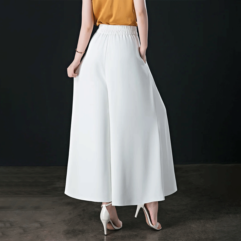 【50% DE DESCUENTO】Falda larga elegante de moda para mujer de otoño e invierno, con caída fluida, cintura alta y falda amplia