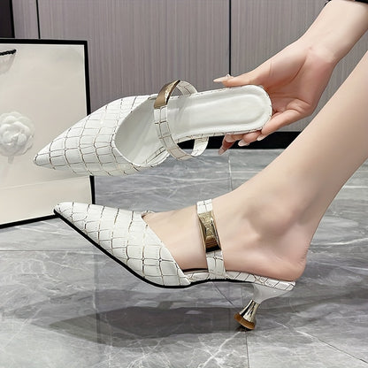 【35-42】2024 noi sandale stiletto dama cu model crocodil-3673623