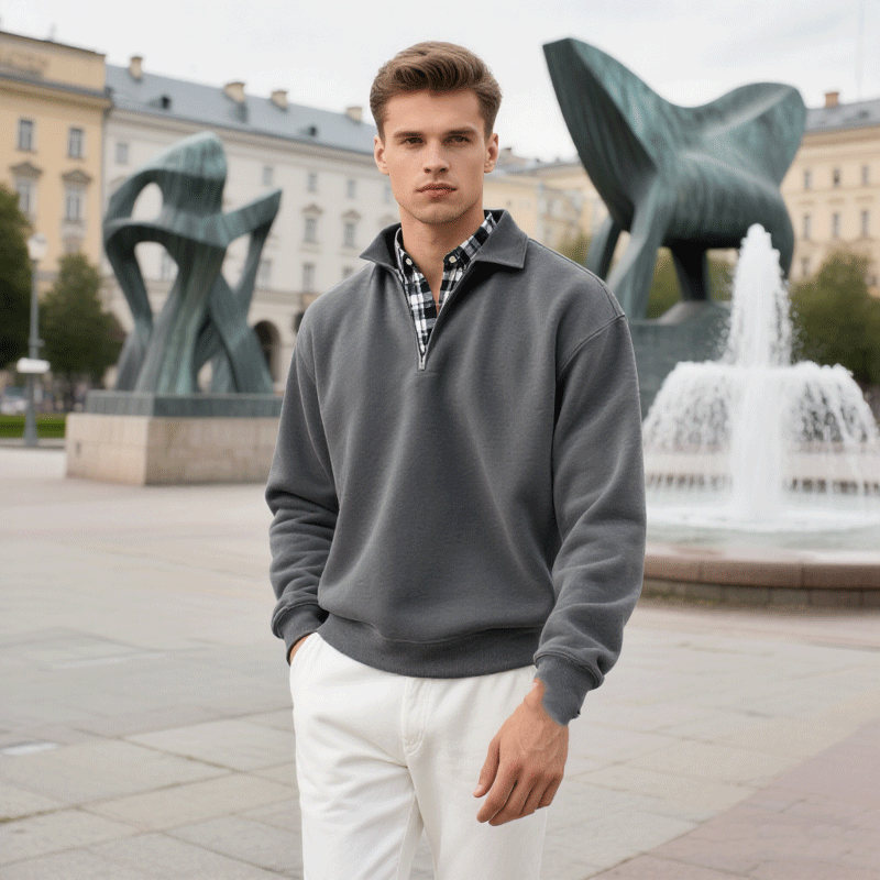 🔥🔥Nowość polowa ceny - promocja【M-3XL】Modne męskie polo z długimi rękawami na jesień i zimą