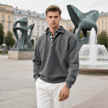 🔥🔥Nowość polowa ceny - promocja【M-3XL】Modne męskie polo z długimi rękawami na jesień i zimą