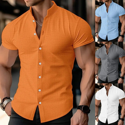 🔥【S-5XL】Cămașă casual pentru bărbați din bumbac pur, respirabilă