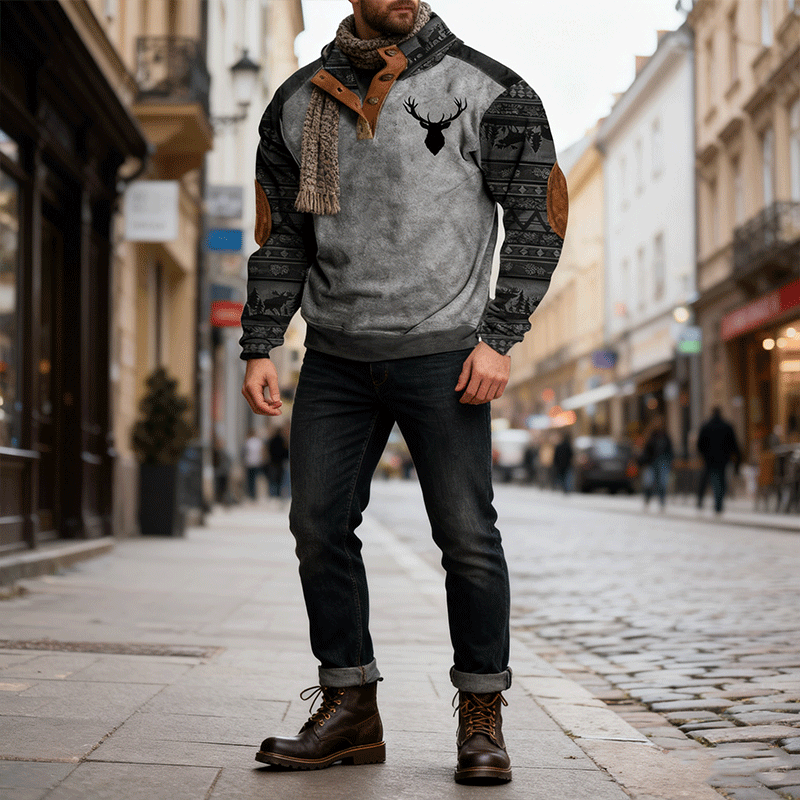 💥🔥【Oferta limitowana czasowo】🔥【S-5XL】Luźna mikina z 3D drukiem, amerykański styl uliczny, na jesień i zimę