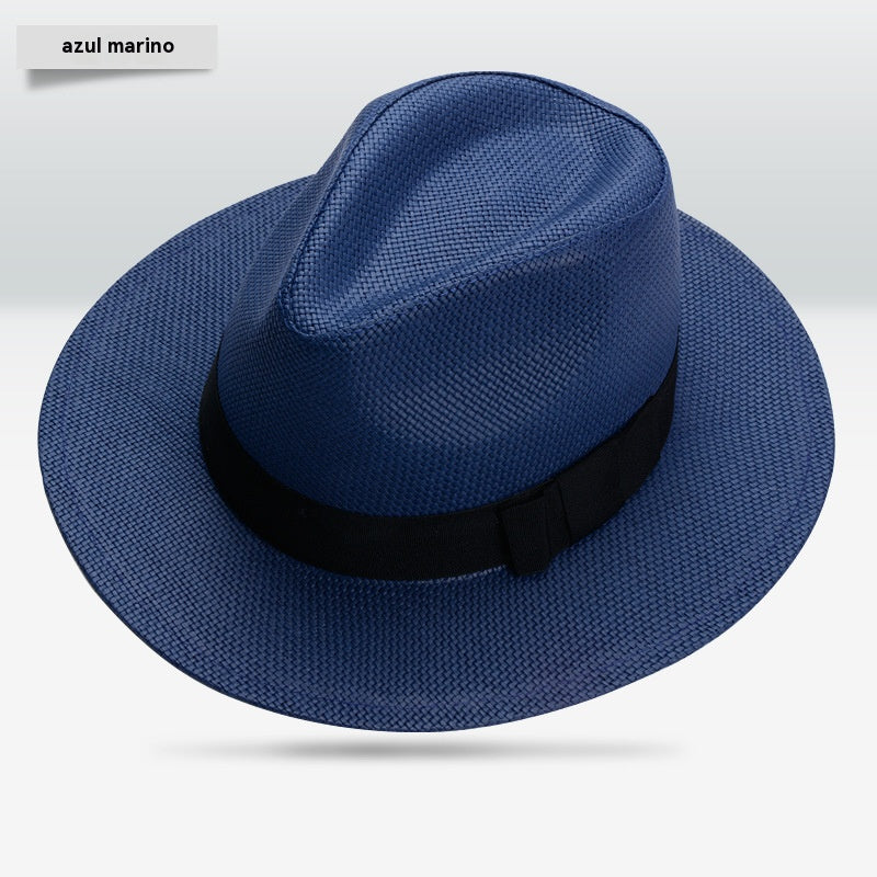 🥰【Pentru femei și bărbați】Pălărie de vară împletită, stil retro britanic de plajă