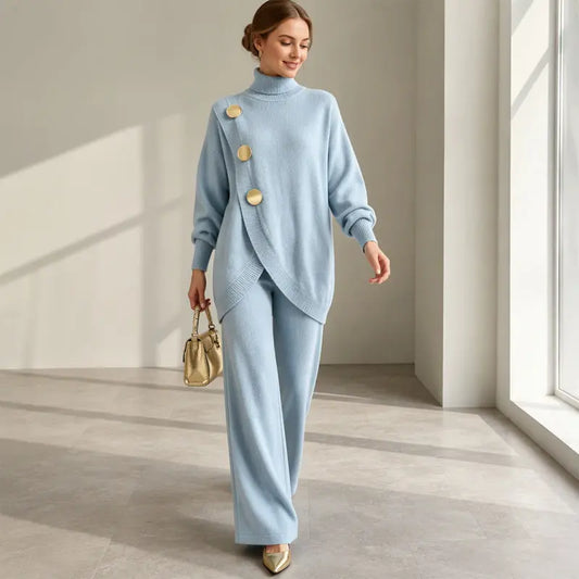 ✨🔥 La jumătate de preț + livrare gratuită 🚚💕 Set elegant pentru femei: maletă și pantaloni cu croială largă — Confortabil și modern 👗