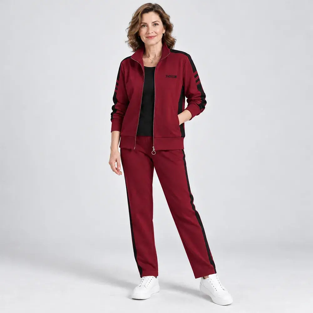 🔥【Jachetă + pantaloni】😍 Nou set sport casual pentru toamnă/iarnă