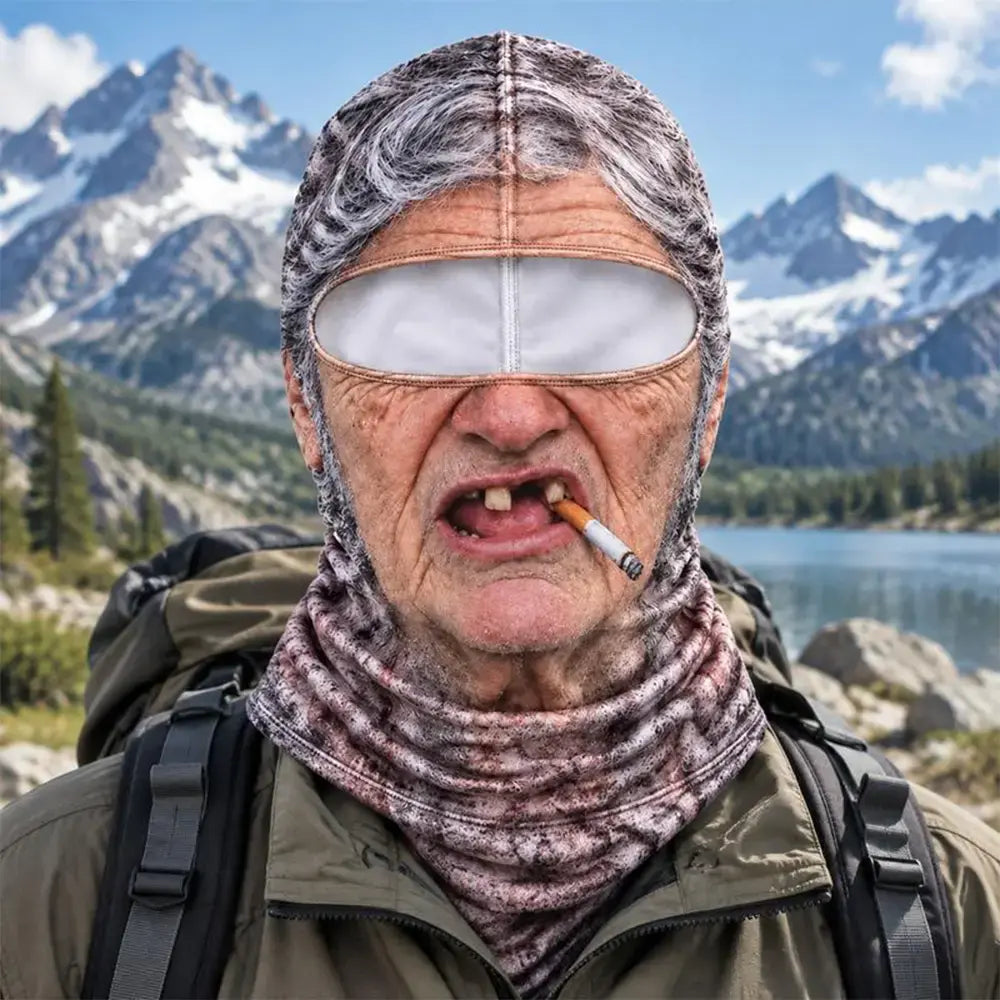 🔥😎 Mască de față 3D amuzantă și călduroasă pentru sporturile de iarnă în aer liber